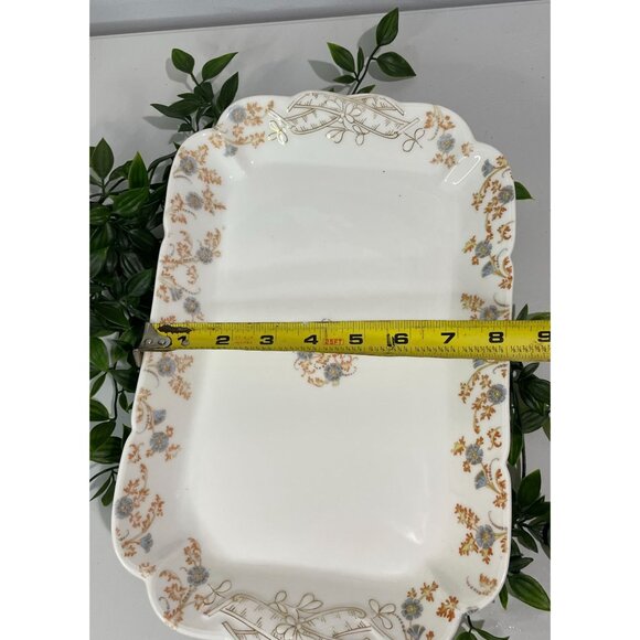 Vintage Haviland & Co Limoges Floral Rectangular Serving Platter - Picture 11 of 13